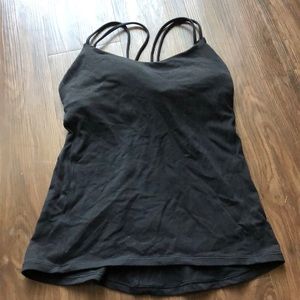 Lululemon free to be tank blk size 8